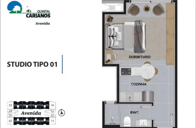 Kitnet / Stúdio à venda na Avenida Deputado Diomício Freitas, 3278, Carianos, Florianópolis