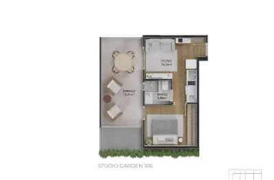 Kitnet / Stúdio à venda na Rua José Boiteux, 53, Centro, Florianópolis