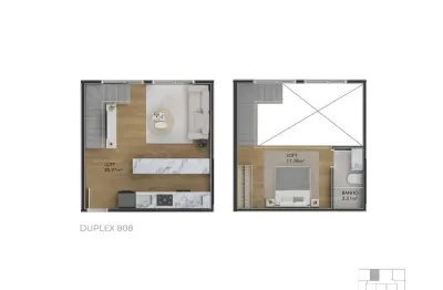 Loft com 1 quarto à venda na Rua José Boiteux, 53, Centro, Florianópolis