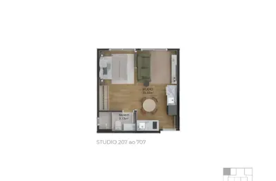 Kitnet / Stúdio à venda na Rua José Boiteux, 53, Centro, Florianópolis