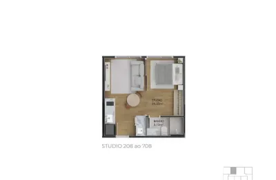 Kitnet / Stúdio à venda na Rua José Boiteux, 53, Centro, Florianópolis