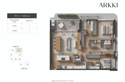 Apartamento com 3 quartos à venda na Rua Crispim Mira, 12, Centro, Florianópolis