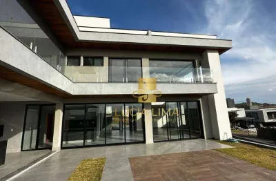 Sobrado incrível com piscina, 4 suítes à venda, 420 m² por r$ 3.195.000 - condomínio residencial colinas do paratehy - são josé dos campos/sp
