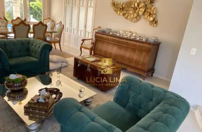 Sobrado de cinema com piscina,  com 4 dormitórios à venda, 253 m² por r$ 2.450.000 - urbanova - são josé dos campos/sp