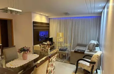 Apartamento luxuoso condomínio clube, com 3 dormitórios à venda, 111 m² por r$ 1.189.000 - jardim aquarius - são josé dos campos/sp