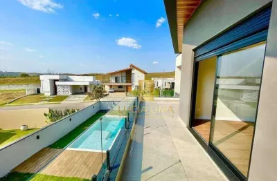 Sobrado alto padrao, 5 dormitórios, 400 m² por r$16.000,00/mês - condomínio colinas do paratehy norte, são josé dos campos/sp