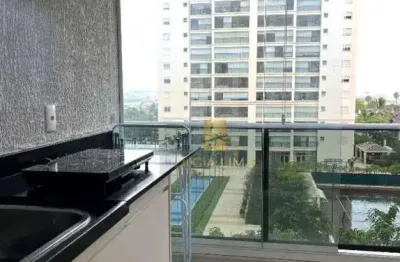 Apartamento todo mobiliado para locação no jardim aquarius,  com 1 dormitório para alugar, 40 m² por r$ 4.960/mês - são josé dos campos/sp
