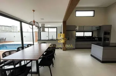 Luxuosa  casa terrea, piscina,  4 suítes à venda, 300 m² por r$ 3.198.000 - condomínio residencial colinas do paratehy - são josé dos campos/sp