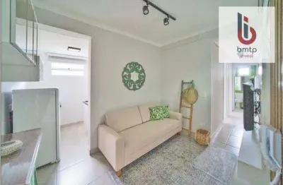 Apartamento com 2 dormitórios à venda, 42 m² por r$ 370.000,00 - chácara vista linda - bertioga/sp