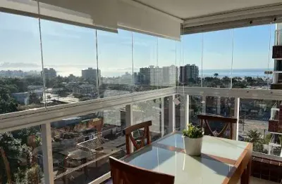 Apartamento com 3 dormitórios para alugar, 95 m² por r$ 6.500,00/mês - centro - bertioga/sp