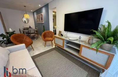 Apartamento com 2 dormitórios à venda, 58 m² por r$ 286.000,00 - chácara vista linda - bertioga/sp