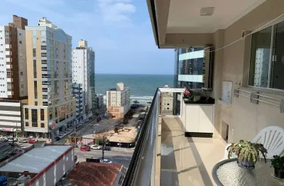 The royal palace residence: elegante apartamento com 3 suítes e vista para o mar em meia praia