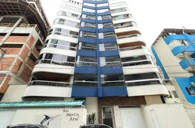 Residencial marlim azul: apartamento climatizado com 3 dormitórios e vista para o mar