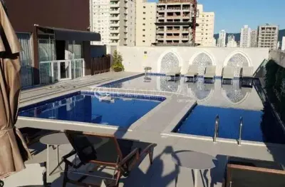 Apartamento mobiliado com 3 suítes, 3 vagas e lazer completo em meia praia
