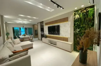 Luxuoso apartamento com 3 suítes e 2 vagas a 390m do mar no residencial isis dellagnelo