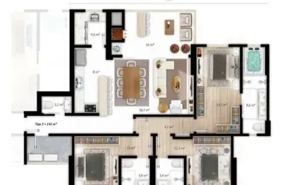 Apartamento com 3 quartos à venda na Rua 115, 79, Centro, Itapema