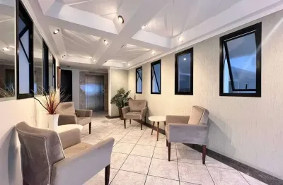 Mobiliado e perto do mar: 2 dormitórios no residencial califórnia – meia praia