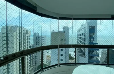 Lindo apartamento mobiliado na rua setúbal, alto padrão, 4 quartos