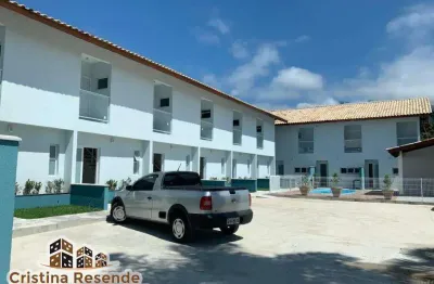 Casa em condomínio fechado com 2 quartos à venda no massaguaçu, caraguatatuba  por r$ 390.000