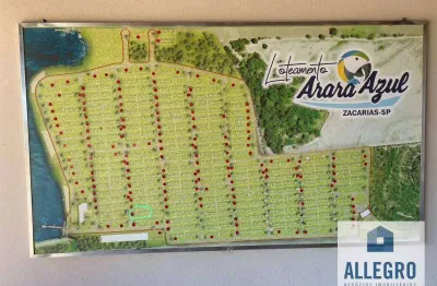 Terreno à venda, 478 m² por r$ 250.000,00 - centro - zacarias/sp