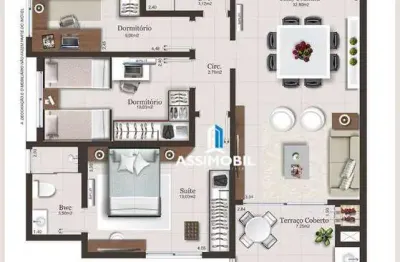 Apartamento com 3 dormitórios à venda, 95 m² por r$ 948.000,00 - pedra branca - palhoça/sc