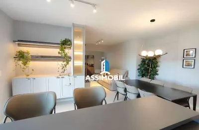 Apartamento mobiliado com 3 dormitórios à venda, 95 m² por r$ 1.320.000 - cidade universitária pedra branca - palhoça/sc