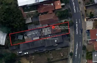 Terreno à venda na rua nilo peçanha, 300, bom retiro, curitiba por r$ 1.050.000