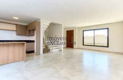 Casa em condomínio fechado com 3 quartos para alugar na rua joão azolin, 72, santa felicidade, curitiba por r$ 6.850