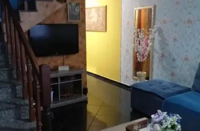 Sobrado para venda em santo andré, vila scarpelli, 2 dormitórios, 2 banheiros, 3 vagas