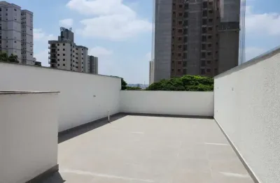 Cobertura para venda em santo andré, vila valparaíso, 2 dormitórios, 2 banheiros, 1 vaga