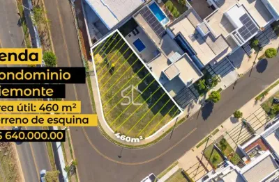 Lote em condomínio para venda em residencial piemonte, 459m²