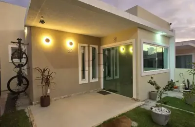 Casa em condomínio para venda em camaçari, busca vida (abrantes), 2 dormitórios, 1 suíte, 3 banheiros, 1 vaga