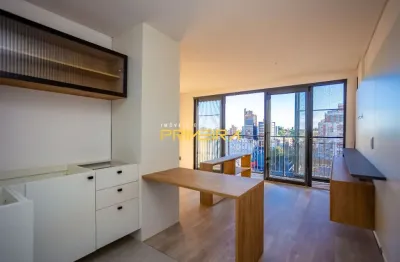 Edifício open soho - apto de alto padrão semi mobiliado ensolarado no bigorrilho