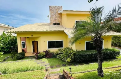 Sobrado à venda no aldeia do vale com 5 suítes, lazer completo e integração com a natureza