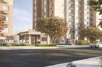 Now milão – apartamento 42,58 m², 2 quartos e 1 vaga em goiânia