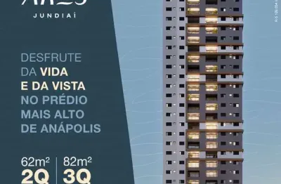 Ares jundiaí – lançamento da emisa com 2 e 3 quartos no bairro mais valorizado de anápolis