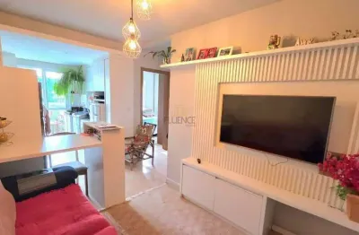 Fluence imóveis vende apartamento mobiliado/com sacada aberta/ no bairro borgo