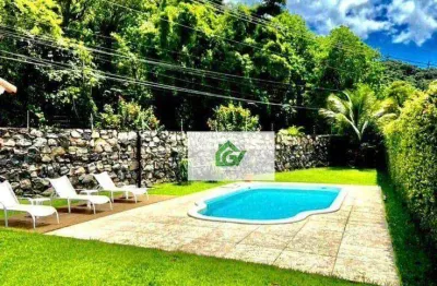 Casa com 3 dormitórios, 350 m² - venda por r$ 5.000.000,00 ou aluguel por r$ 20.000,00/mês - centro - são sebastião/sp