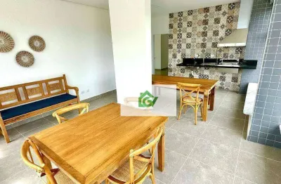 Apartamento com 2 dormitórios suíte à venda, 77 m² por r$ 600.000 - praia das palmeiras - caraguatatuba/sp