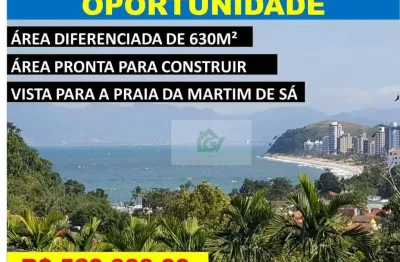 Terreno gigante à venda, 630 m² por r$ 530.000 - martim de sá - caraguatatuba/sp