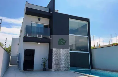 Casa com 4 dormitórios à venda, 180 m² por r$ 1.300.000,00 - massaguaçu - caraguatatuba/sp