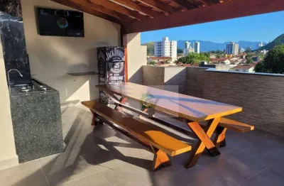 Cobertura com 3 dormitórios à venda, 210 m² por r$ 750.000,00 - martim de sá - caraguatatuba/sp