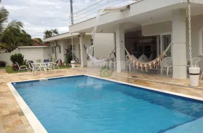 Casa com 5 dormitórios 4 suítes à venda, 450 m² por r$ 2.800.000 - praia das palmeiras - caraguatatuba/sp