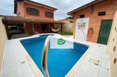 Sobrado com 3 dormitórios à venda, 352 m² por r$ 990.000,00 - pontal de santa marina - caraguatatuba/sp