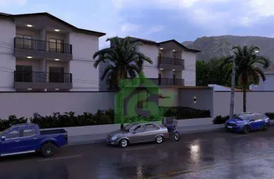 Apartamento com 2 dormitórios à venda, 58 m² por r$ 299.000,00 - morro do algodão - caraguatatuba/sp