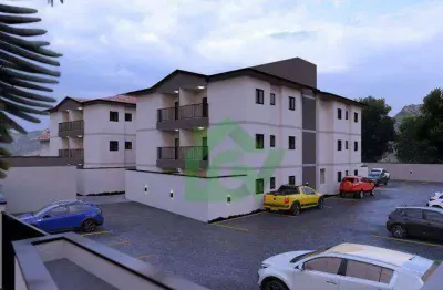 Apartamento com 2 dormitórios à venda, 58 m² por r$ 350.000,00 - morro do algodão - caraguatatuba/sp