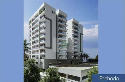 Apartamento studio com 1 dormitório à venda, 39 m² por r$ 380.000 - praia das palmeiras - caraguatatuba/sp