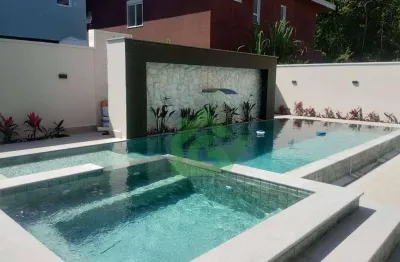 Casa com 5 dormitórios à venda, 335 m² por r$ 4.300.000,00 - costa nova - caraguatatuba/sp