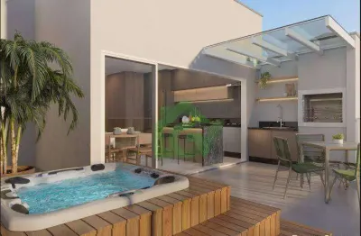 Cobertura com 3 dormitórios à venda, 144 m² por r$ 950.400,00 - aruan - caraguatatuba/sp