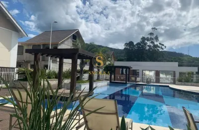 Casa em condomínio fechado com 3 quartos à venda na rua sagrado coração de jesus, morro das pedras, florianópolis, 101 m2 por r$ 1.360.000